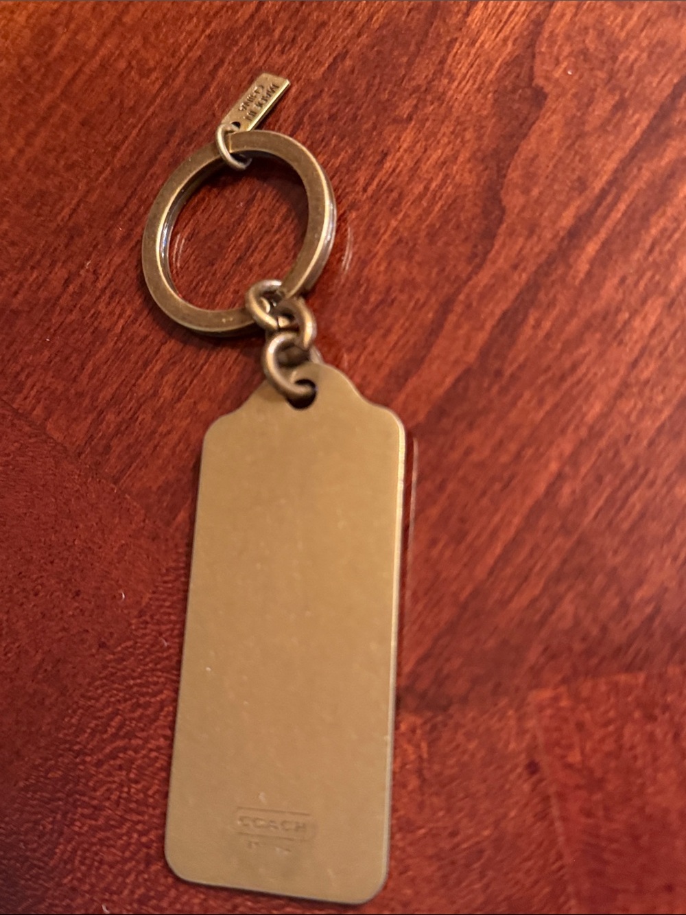 Coach Vintage Y2K Horse and Carriage Brass Keychain Fob - Picture 5 of 12